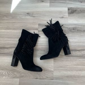 Free People 9 Black Wild Rose Slouch Boot